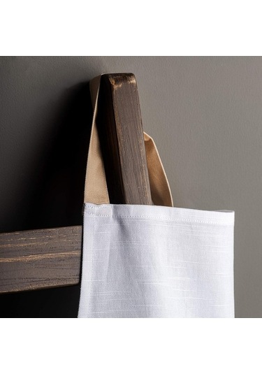 Fastbuy Kadınlar İçin Uzun Bağlı, Ayarlanabilir Boyunlu Pamuklu Mutfak Önlüğü - Çayır Çiçekleri, Bej Diğer