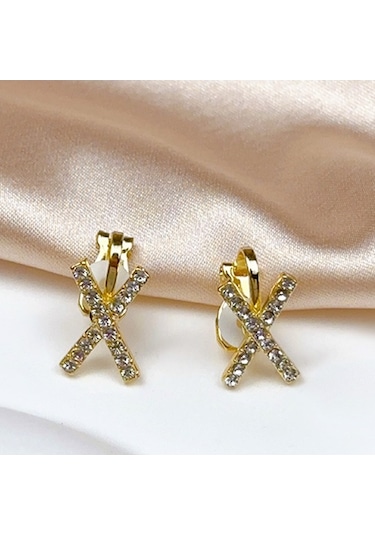 Novahub Yüksek Yeni Tasarım Siyah Siyah Moda Küpeleri Kulaklı Kulak Kemiği Kaliteli Elmas Delinmemiş Beyaz Xc Siyah