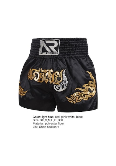 Kırmızı Jiantengxujm Boks Şort Anti-sürtünme Yüksek Esneklik Nefes Muay Thai Kordon Tasarım Kickboks Şort Erkekler İçin Kırmızı