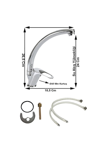 4'Lü Mix Banyo Lavabo , Eviye  Batarya Seti Ve Duş Seti Diğer