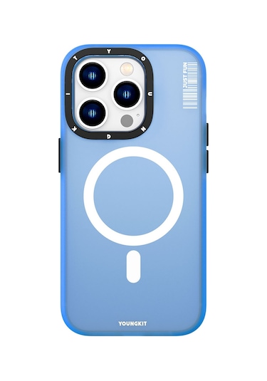 iPhone 13 Pro Uyumlu Kılıf Magsafe Şarj Özellikli Youngkit Colored Sand Serisi Kapak