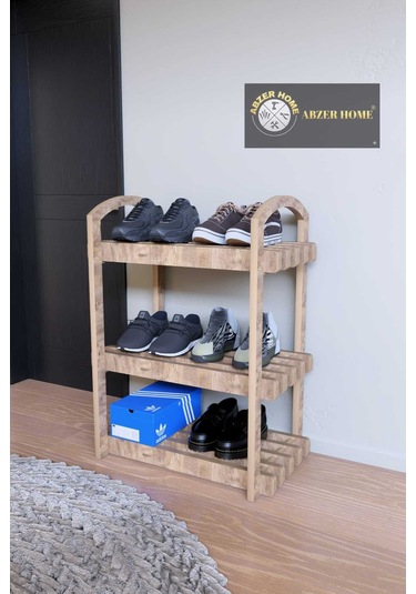 Abzer Home Ayakkabılık Kahverengi Atlantik Çam