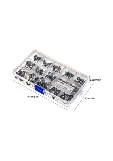 Lixada 75 Adet / Kutu 15 Boyutları Teleskopik Olta Y5921 75 Adet 75 Adet