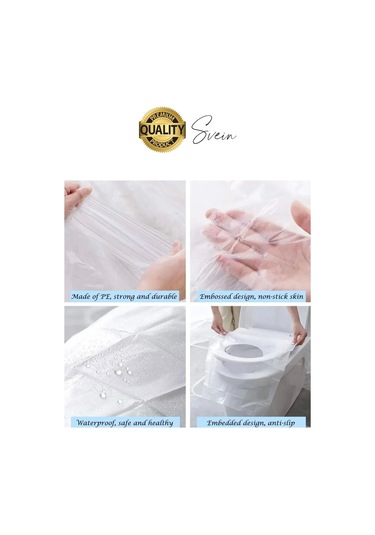 50 Adet Pratik Hijyenik Tek Kullanımlık Klozet Kapağı Pedi Örtüsü Yeni Sezon Koruyucu Kirletmez Çok Renkli