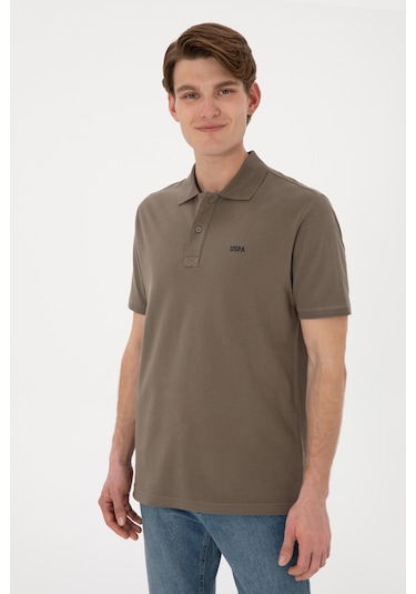 U.S. Polo Assn. Erkek Regular Fit Polo Yaka Vizon Basic Tişört 50306007-VR052 U.S. Polo Assn. Erkek Regular Fit Polo Yaka Vizon Basic Tişört 50306007-VR052