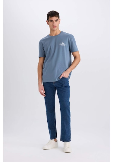 DeFacto %100 Pamuk Regular Fit Bisiklet Yaka Baskılı Kısa Kollu Tişört C2080AX25SMIN260 DeFacto %100 Pamuk Regular Fit Bisiklet Yaka Baskılı Kısa Kollu Tişört C2080AX25SMIN260