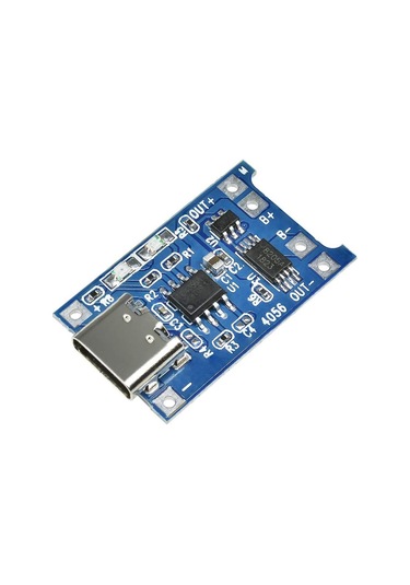Tp4056 Type-c 1s 3.7v Lipo, Li-ion Pil Bms Korumalı Şarj Devresi - 10 Adet