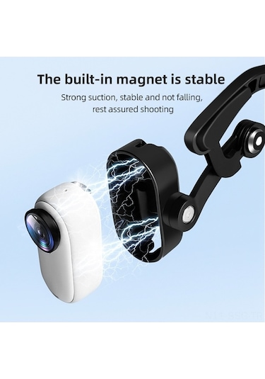 Pazly Insta360 Go3 İçin Hafif Manyetik Aksiyon Kamera Montaj Aparatı - Sağlam Ve Kolay Montaj