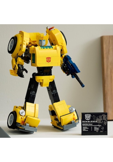 LEGO® Icons Transformers Bumblebee 10338 - Yetişkinler İçin Koleksiyonluk Robot Aksiyon Figürü Yapım Seti (950 Parça)
