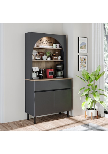 Venedik Kahve Köşesi, Çok Amaçlı, 2 Kapaklı 1 Çekmeceli Dolap