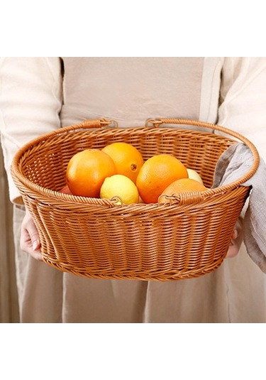 Pazly Suntek Oturma Sepeti, Meyve Saklama Ve Alışveriş, 40x30x18 Cm 40cmx30cmx18cm