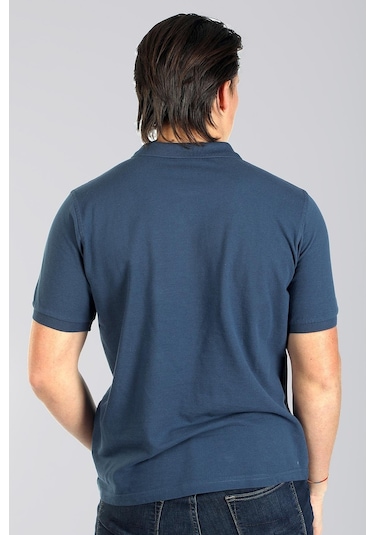 Lee Cooper Twıns 1 Erkek Pike Polo Yaka T-Shırt Indigo-17946-Indigo İndigo