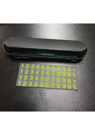 Subzero Torpidoya Yapışan PG22 Araç Park Teli Numaratör Telefon Kartı