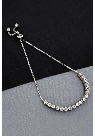 Argentum Concept - Gümüş Asansörlü Su Yolu Bileklik - B076501