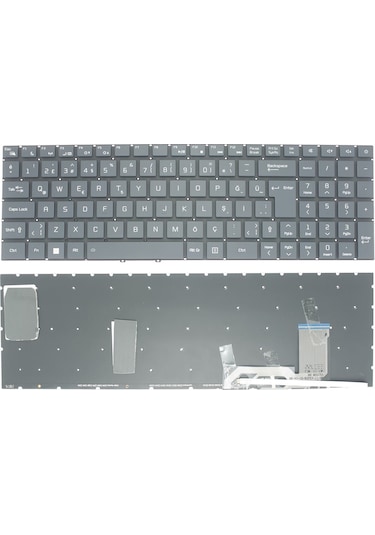 Casper Nirvana C500 2022-2023 İle Uyumlu Notebook Klavye - Siyah - Tr - Işıklı