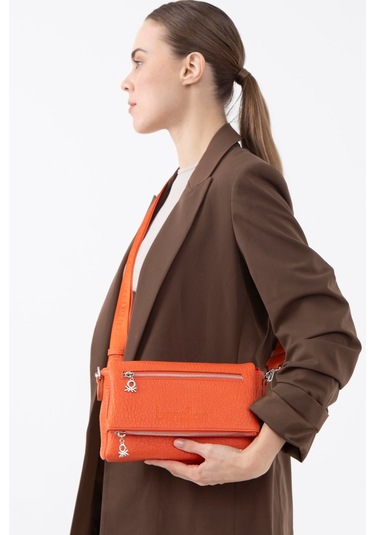 Benetton Kadın El Çantası Bnt1476 Turuncu Turuncu