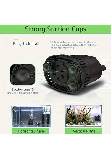 Fastbuy Fochsia Looyoou 800l/h Akışlı Dalgıç Pompası, 15w Sessiz Balık Tankı Pompası