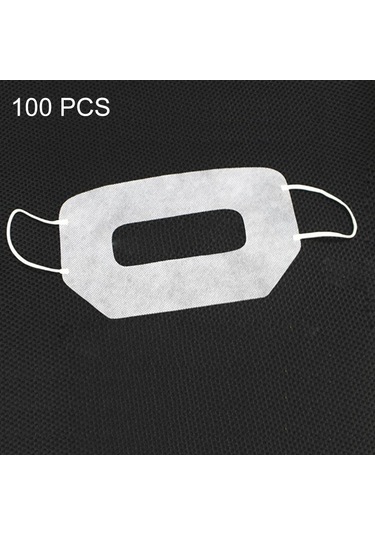 100 Pcs Koruyucu Hijyen Göz Maskesi Sanal Gerçeklik Gözlükleri İçin Beyaz Tek Kullanımlık Göz Maskesi