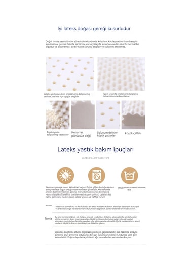 Airron Eternal LuckDoğal Lateks Yastık Servikal Omurga Yastığı