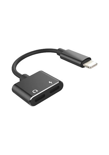 Yifomall İphone/ipad/ipod İçin 2-in-1 Lightning Ses Ve Şarj Adaptörü - Hızlı Şarj + Ses Aktarımı - İos Cihazları Uyumlu Plastik Kasa