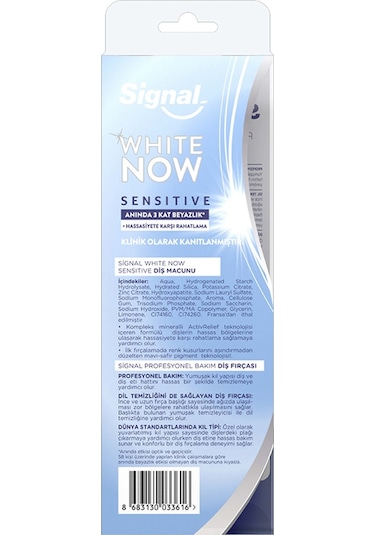 Signal White Now Sensitive Diş Macunu 75 ML + Diş Fırçası