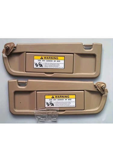 Xuweiwei Beige Butt Assembly Sun Visörler Sol Ve Sağ Sürücü Ve Yolcu Tarafı 2006-2011 Honda Civic Kevik