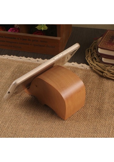 Luckysouk Ahşap Cep Telefonu Montaj Standı Torpido Üstü Ahşap Rengi Gm5ujt