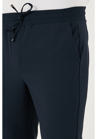 Buratti Streç Regular Fit Normal Bel Düz Paça Jogger Erkek Pantolon Cf25617953 Lacivert