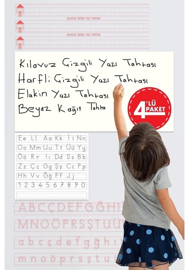 Ilkokul 1.Sınıf Için Yazı Tahtası Eğitim Seti Akıllı Kağıt Tahta