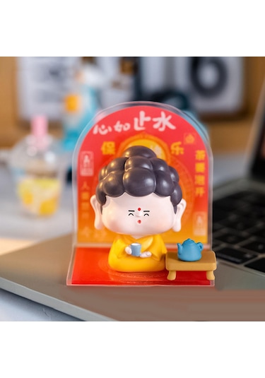 Suntek Sevimli Buda Heykeli Heykelcik Reçine Araba Stil-d