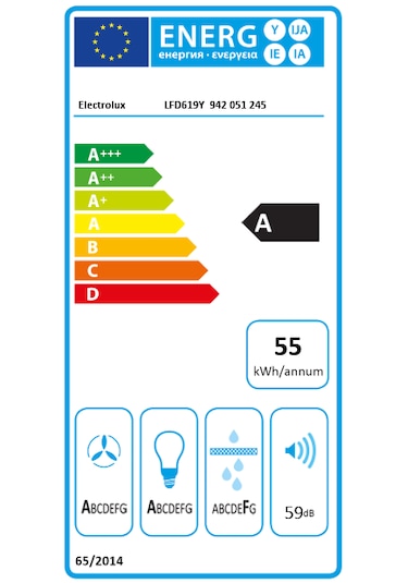 Electrolux LFD619Y Tezgaha Entegre Davlumbaz