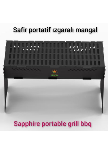 Safir Portatif Izgaralı Mangal Safir Sök-tak Mangal Ateş Çukuru