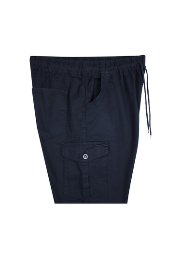 Kargo Cepli 100 Kilo-180 Kilo Arası Için Uygun Erkek Büyük Beden Gabardin Pantolon Lacivert