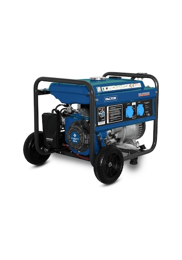 Factor KGL5000CE 5 KVA Benzinli Jeneratör Mavi
