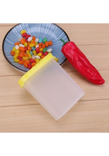 Yeşil Şeffaf Baharat Kavanozları Şeffaf Baharat Kavanozları Çift Kapaklı Mutfak Depolama Yeşil