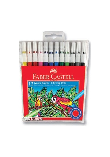 Faber Castell 12 Renk Keçeli  Kalem