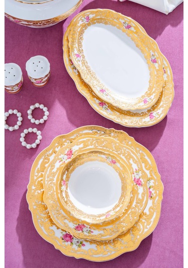 Madeline 12 Kişilik 60 Parça Porselen Yemek Takımı