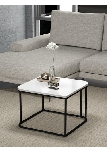 Orta Sehpa Tekli Damla Beyaz Beyaz