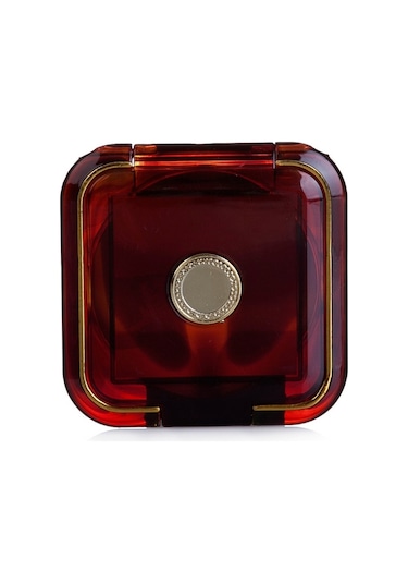 Kozel Extra Lux Kare İkili Çanta Tipi Makyaj Aynası Kahverengi