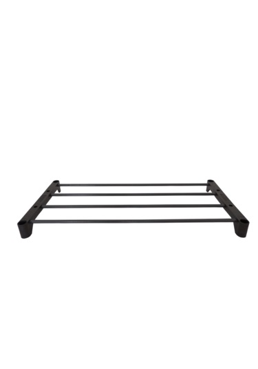 Teno Çok Amaçlı Raf - 4 Katlı Metal Ayakkabılık - Organizer - Siyah