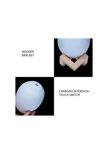 Ganzhoushop Yaratıcı Versiyon Uzaktan Kumandalı Tyrannosaurus Şekilli Renkli Dokunmatik Lamba, Gece Işığı Dekoratif 3d 16 Kg Çok Renkli