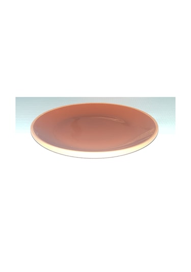 Seramik Sunum Tabağı 18 Cm Kahverengi