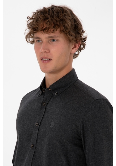U.s. Polo Assn. Erkek Siyah Gömlek Basic 50316721-vr046 Siyah