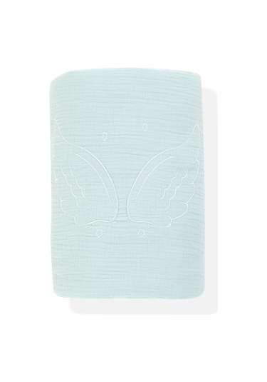 Wellgro Müslin Bebek Battaniyesi Mint Yeşil