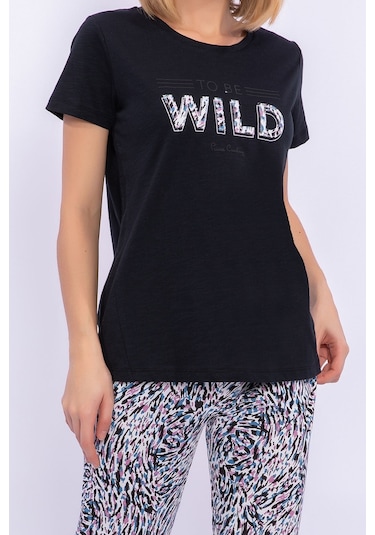 Pierre Cardin Wild Siyah Kadın Slim Fit Takım 5274-29052 Siyah