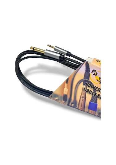 Pawer 1.5metre 6.3mm Mono - 3.5mm Stereo Kablo