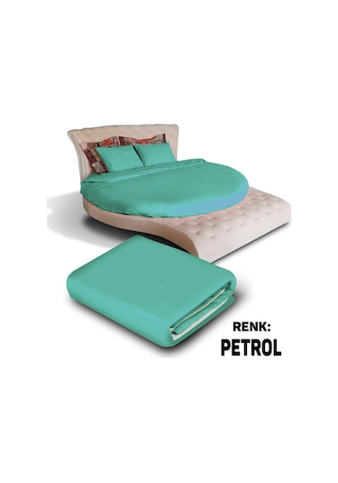 Sofaroom Yuvarlak Nevresim Takımı Petrol