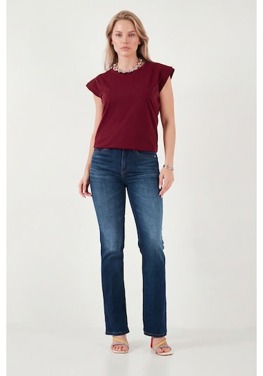 Lela Bayan T Shirt 5864019 Bordo Bordo