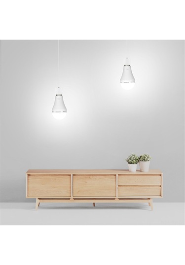 Shineyee 2'li Paket Yüksek Verimli Led Feneri, Ac 100-240v, Şarj Edilebilir, Kötükaplı, Çadır, Bahçe, Acil Durum Işığı, 6000k Beyaz Işık, 450lm, E26/e27 Tabanı