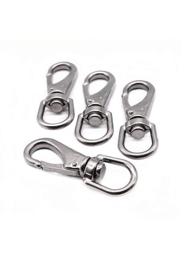 2'li Fırdöndülü Karabina. 24mm. Paslanmaz. No:3 7/8"